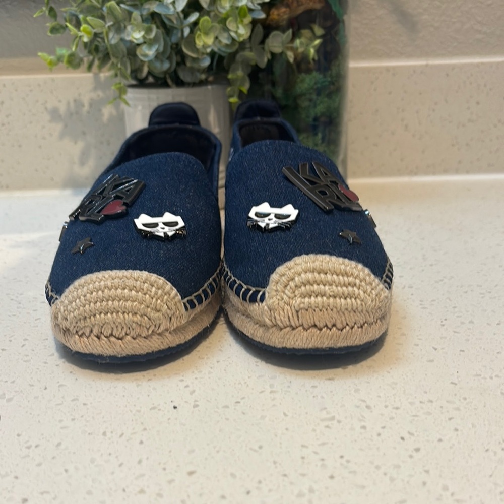 Denim Espadrille Shoes karl